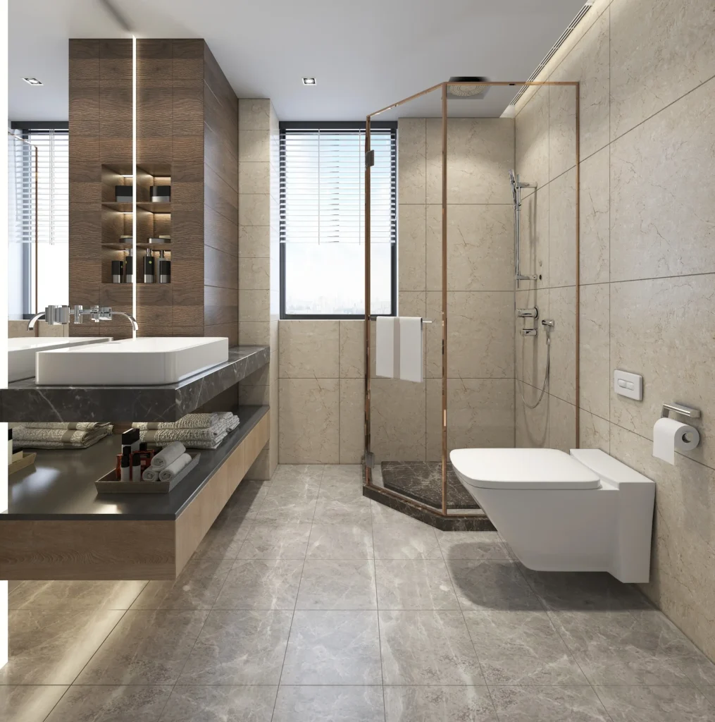 Contemporary Bathrooms design styled for West Auckland’s modern coastal homes by Bathroom Renovations West Auckland.